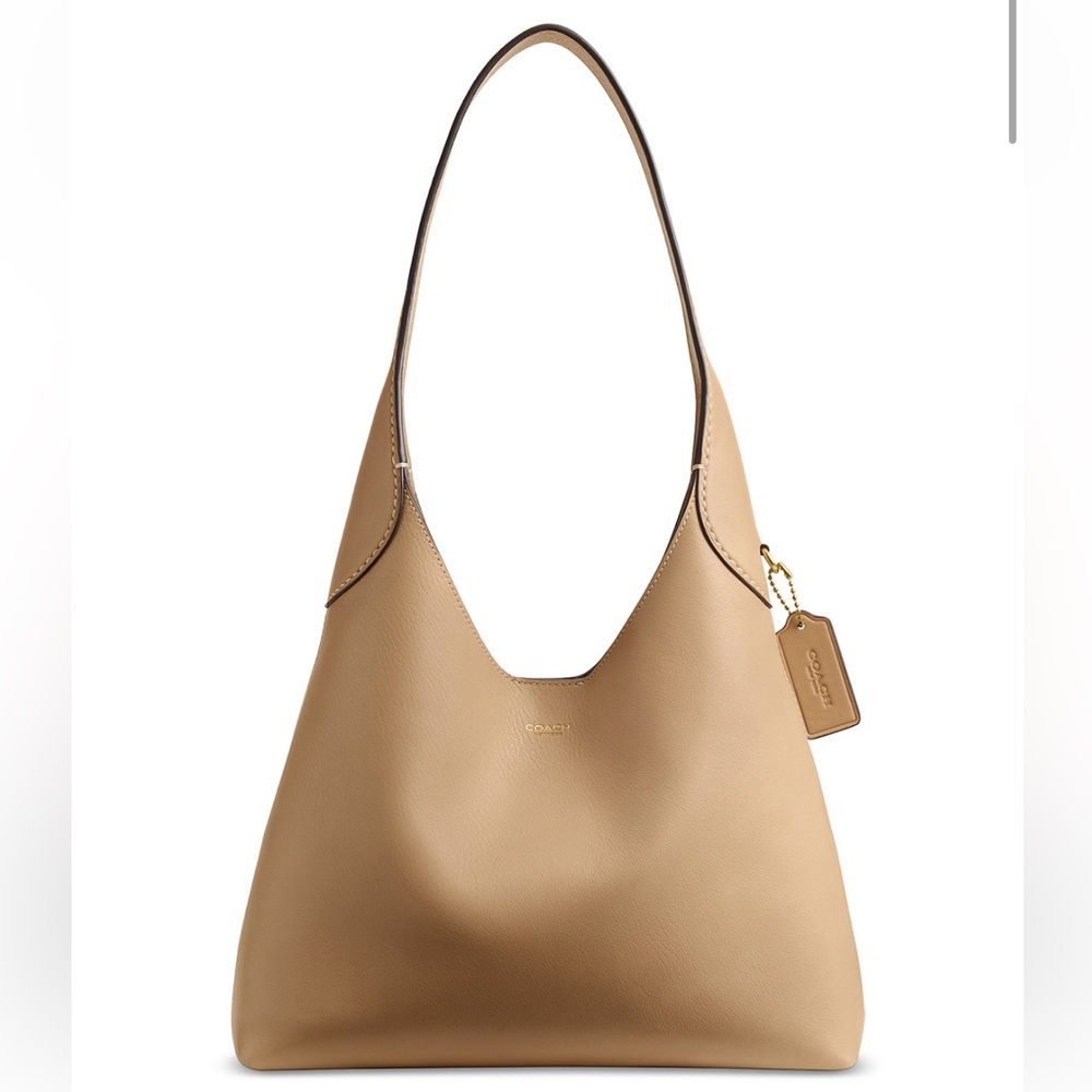 Coach Brooklyn 28 B4/tan Medium Leather Shoulder Bag